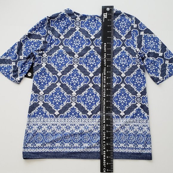 TACERA Geometric Tunic Top - Picture 5 of 6